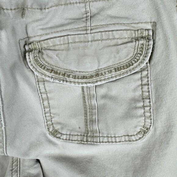 Y2K Abercrombie & Fitch  Khaki Ultra Low Rise  Prep Preppy Cargo Pants, Sz. 2 - Picture 7 of 16